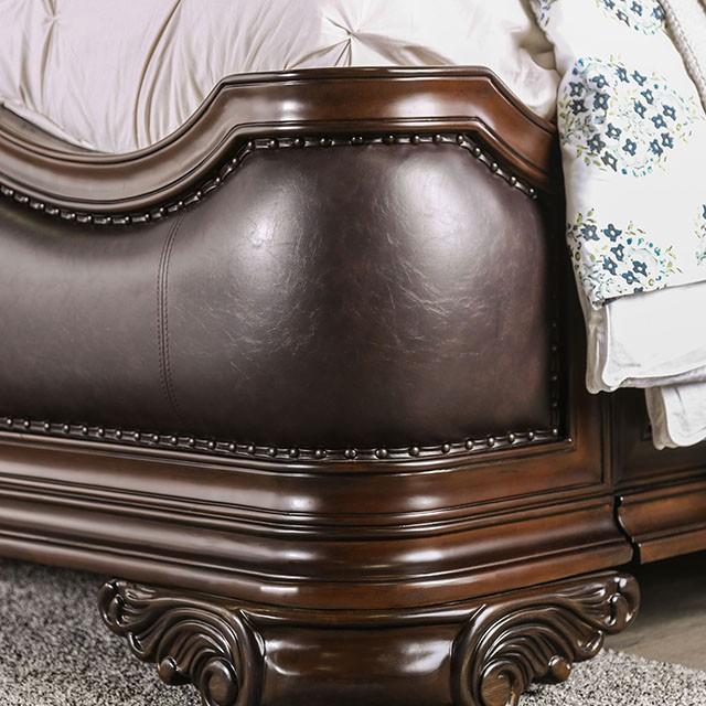 Arcturus Brown Cherry Cal.King Bed