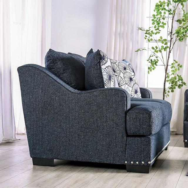 SONORA Loveseat, Dark Navy