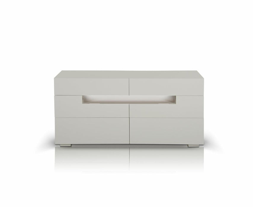 Modrest Ceres - Modern LED White Lacquer Dresser image