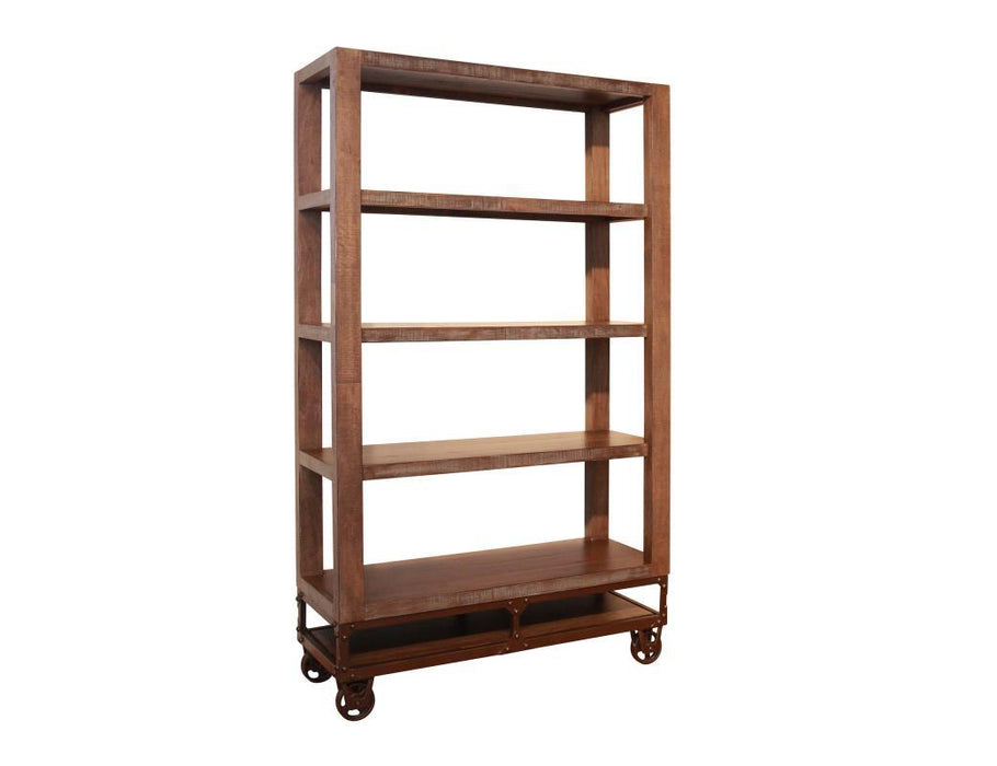 Urban Gold 70" Bookcase with 4 shelves and Casters image