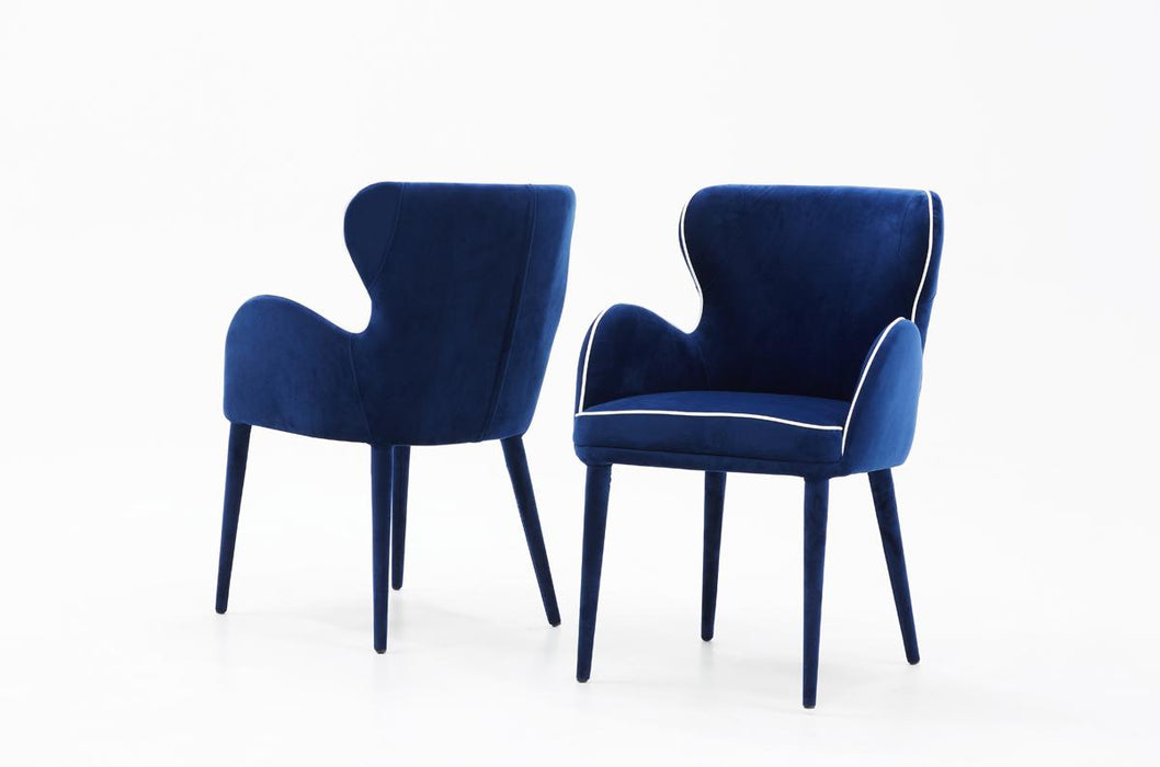 Modrest Tigard Modern Blue Fabric Dining Chair image