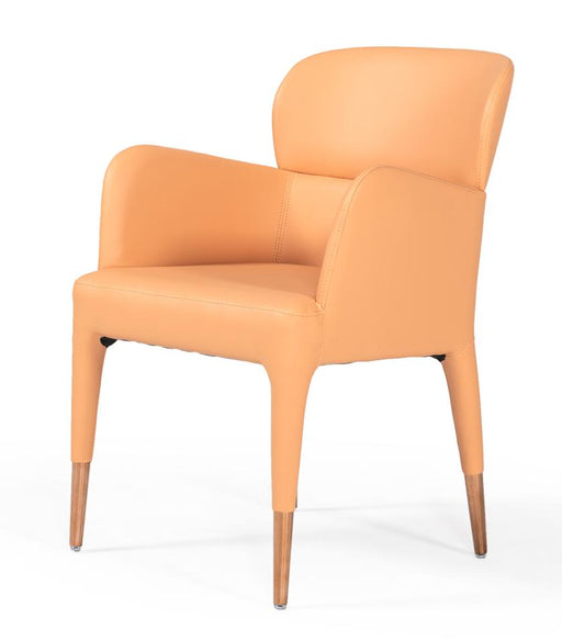 Modrest Ogden - Modern Peach & Rosegold Dining Armchair image