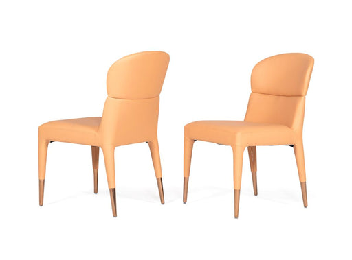 Modrest Ogden - Modern Peach & Rosegold Dining Chair (Set of 2) image