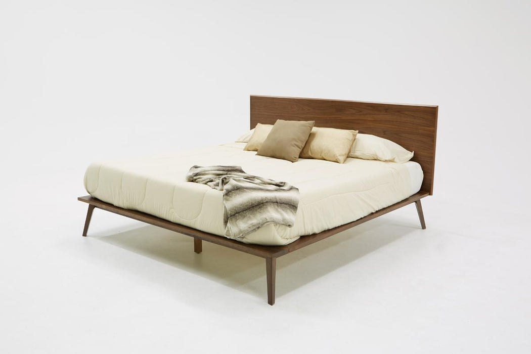 Modrest Carmen Mid-Century Modern Walnut Bed image