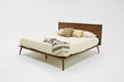 Modrest Carmen Mid-Century Modern Walnut Bed image