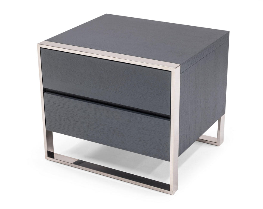 Modrest Jolene - Modern Grey Nightstand image