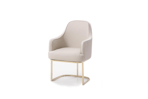 Modrest Tyler Modern Grey & Gold Dining Chair image