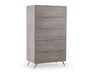 Nova Domus Bronx Italian Modern Faux Concrete & Grey Chest image