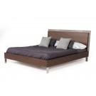 Nova Domus Conner Modern Dark Walnut & Faux Concrete Bedroom Set