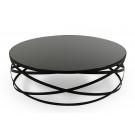 Modrest Wixon Modern Black Round Coffee Table image