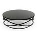 Modrest Wixon Modern Black Round Coffee Table image