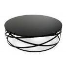 Modrest Wixon Modern Black Round Coffee Table