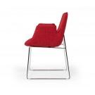 Modrest Altair Modern Red Fabric Dining Chair