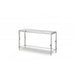 Modrest Agar Modern Glass & Stainless Steel Console Table image