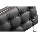 Modrest Cosme Modern Black Leatherette Dining Armchair