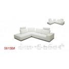 Divani Casa Martha - Modern White Leather Right Facing Sectional Sofa