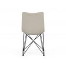 Naomi - Modern Grey Leatherette Dining Chair (Set of 2)