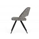 Modrest Palmer - Modern Grey Fabric Dining Chair (Set of 2)