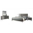 Nova Domus Palermo Italian Modern Faux Concrete & Grey Bed