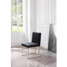 Modrest Fowler - Modern Black Fabric Dining Chair (Set of 2)