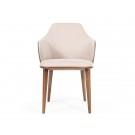 Modrest Megan Modern Beige & Grey Dining Chair image