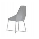 Modrest Sarah Modern Pearl Grey Leatherette Dining Chair (Set of 2)