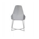 Modrest Sarah Modern Pearl Grey Leatherette Dining Chair (Set of 2)