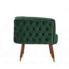 Modrest Bethel Modern Green Velvet Accent Chair