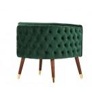 Modrest Bethel Modern Green Velvet Accent Chair