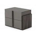 Nova Domus Lucia - Italian Modern Elm and Matte Grey Nightstand image