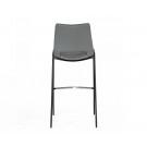 Modrest Bitely - Modern Gray Eco-Leather Bar Stool (Set of 2)