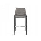 Modrest Jane - Modern Grey Eco-Leather Bar Stool (Set of 2) image