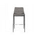 Modrest Jane - Modern Grey Eco-Leather Bar Stool (Set of 2) image