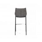 Modrest Robert - Modern Grey Eco-Leather Bar Stool (Set of 2)