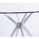 Modrest Dallas - Modern Brushed Stainless Steel Dining Table