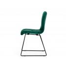 Modrest Yannis - Modern Green Fabric Dining Chair (Set of 2)