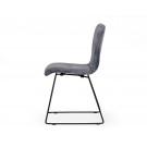 Modrest Yannis - Modern Grey Fabric Dining Chair (Set of 2)