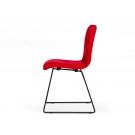 Modrest Yannis - Modern Red Fabric Dining Chair (Set of 2)