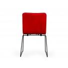 Modrest Yannis - Modern Red Fabric Dining Chair (Set of 2)