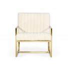 Divani Casa Baylor - Modern Off-White Accent Chair image