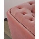 Divani Casa Aiken - Modern Salmon Velvet Loveseat