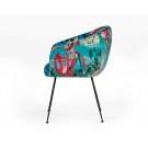 Modrest Roxann - Contemporary Floral Velvet Dining Chair