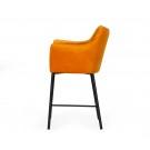 Modrest Exodus - Modern Yellow Velvet Counter Stool