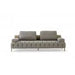 Divani Casa Ladera - Glam Grey and Gold Fabric Sofa image