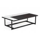 Modrest Fargo - Modern Ceramic & Grey Walnut Coffee Table