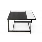 Modrest Fargo - Modern Ceramic & Grey Walnut Coffee Table