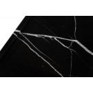 Modrest Uintah - Glam Black Marble and Brass End Table