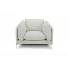 Divani Casa Harvest - Modern White Full Leather Chair image