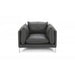 Divani Casa Harvest - Modern Grey Full Leather Chair image