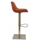 Modrest Hopkin - Modern Cognac Eco-Leather Bar Stool